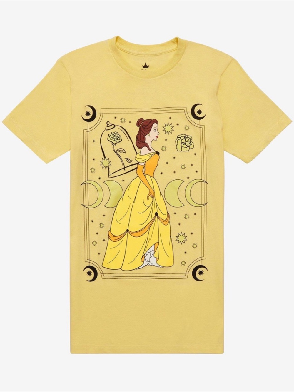 Disney Belle Beauty and the Beast Tarot Yellow Princess Graphic Tee